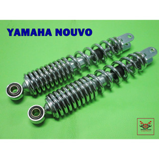 YAMAHA NOUVO REAR SHOCK SPRING "CHROME" SET (260 mm.)  //  โช๊คหลัง สปริงชุบโครเมี่ยม (ยาว 260 มม.) สินค้าคุณภาพดี