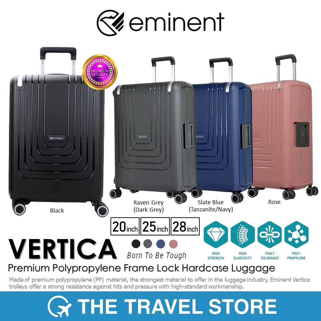 EMINENT Vertica Premium Polypropylene Frame Lock Hardcase Luggage (B0006) กระเป๋าเดินทางล้อลาก วัสดุ PP พรีเมี่ยม