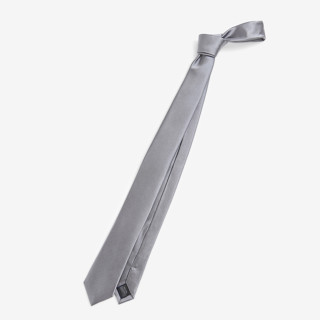 SUIT SELECT Skinny Plain Tie (Gray)