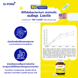 [ช้อปครบ รับฟรี] Dr.PONG 3D EVERYDAY PROBIOTIC ปรับสมดุลลำไส้ บำรุงผิว เสริมระบบภูมิคุ้มกัน
