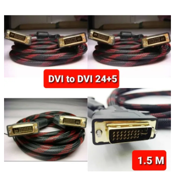 สายจอ DVI to DVI 24+5 ยาว 1.5m สายถัก