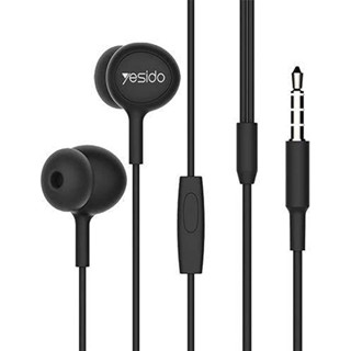 YESIDO YH13 Universal Wire-Control 3.5 mm In-Ear Earphones with Mic (Black)