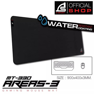 แผ่นรองเมาส์กันน้ำ Signo MT-330 / MT-328 Gaming mousepad mousemat Waterproof แผ่นรองเมาส์เกมมิ่ง ขนาดใหญ่ สี ดำล้วน