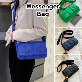 Messenger Bag กระเป๋าทรงสีเหลี่ยมน่ารัก สะพายข้าง unisex