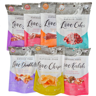 Love Jerky (เลิฟ เจอร์กี้) ขนมสุนัข รสแกะ และสโมค(Love-แท่งไ…