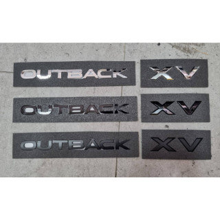 ซูบารุ เอ็กซ์วี เอ้าท์แบ็ค โลโก้ติดด้านหลัง ปี 2019 XV OUTBACK SUBARU letter emblem for rear trunk