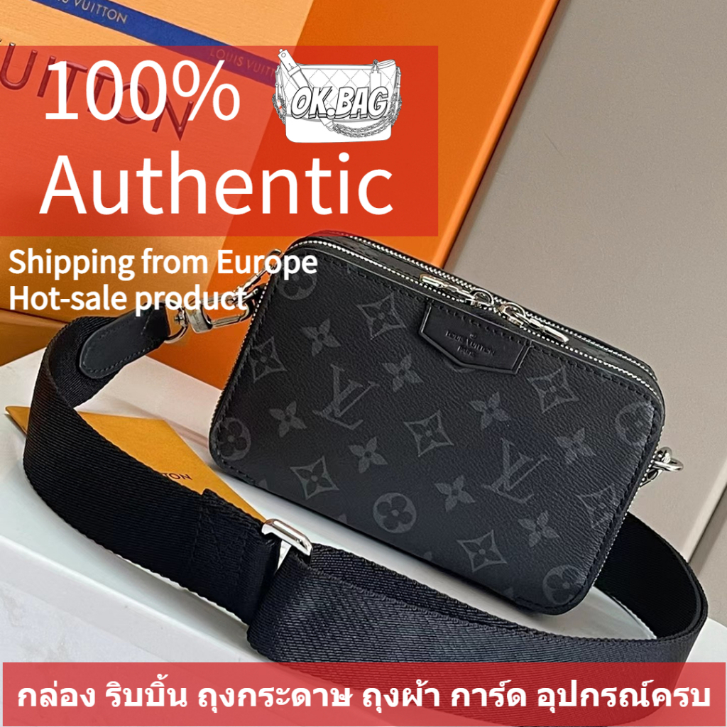 Louis Vuitton Alpha messenger bag new Grey Leather ref.143856 - Joli Closet