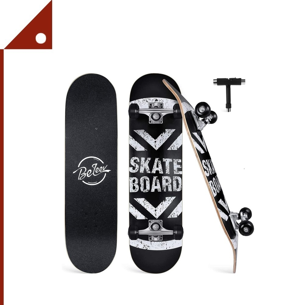BELEEV : BLV31-BLK* สเก็ตบอร์ด Complete Skateboard 31Inch. Black
