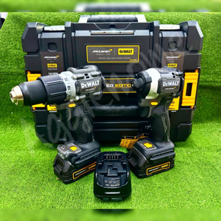 DEWALT Combo สว่านกระแทก+ ไขควงกระแทก ไร้สาย รุ่น DCK200ME2GT-QW สว่านกระแทก ไขควง เครื่องมือช่าง