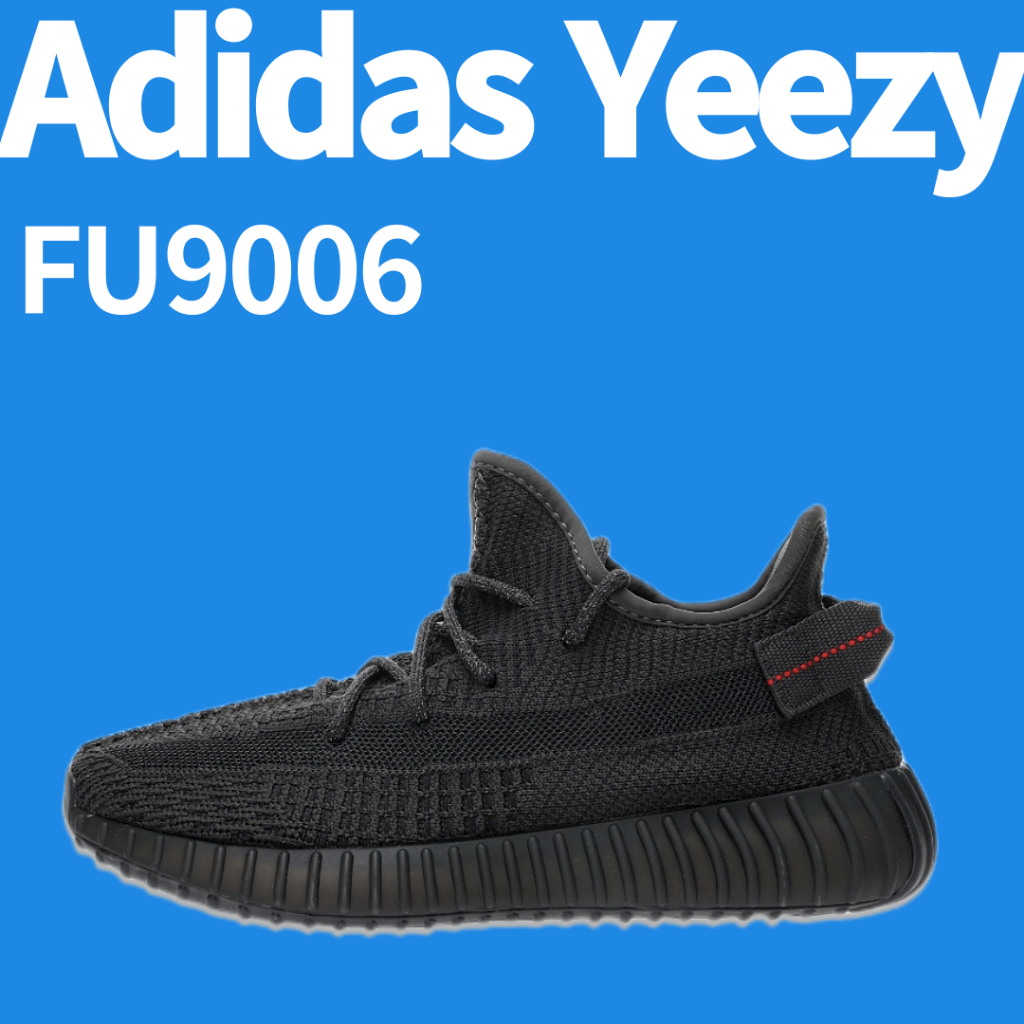 Kanye West x Adidas Yeezy Boost 350 V2 Black Non Reflective.รองเท้าจ็อกกิ้งกีฬาซีรีส์ Coconut สีดำ 3M FU9006