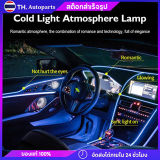 Hot  2m 3m 5m อุปกรณ์ตกแต่งภายในรถยนต์บรรยากาศโคมไฟ EL Cold Light สาย USB DIY ตกแต่ง Dash คอนโซล Auto LED Ambient Light