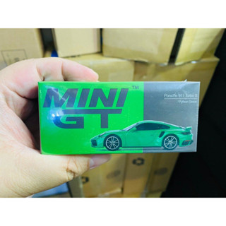 MINI GT 1/64 PORSCHE 911 TURBO S PYTHON GREEN RHD