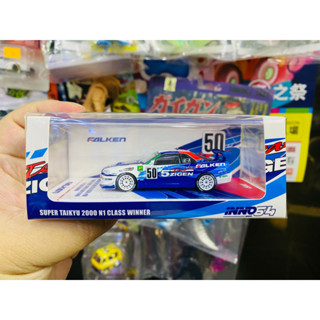 INNO64 1/64 NISSAN SKYLINE GT-R R34 #50 5ZIGEN FALKEN SUPER TAIKYU 2000 N1 CHAMPIONSHIP WINNER