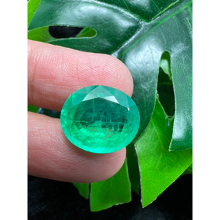 13 carats Columbian emerald lab green emerald 12x15mm 1 pieces