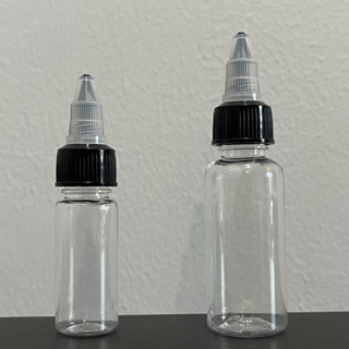 ขวดเเบ่ง พลาสติก จุกหมุนเปิด-ปิด /ขนาด1 ออนซ์ 30 ml./1/2 ออนซ์ 15 ml.