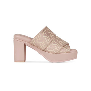 SHU PALETTE SOFT 3.5" SIGNET ON CANVAS HEELS - PINK