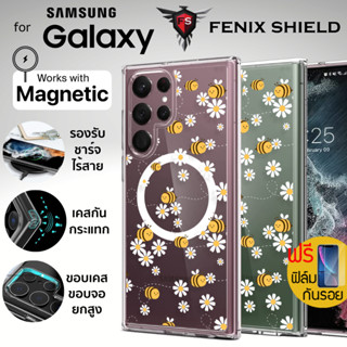 (แถมฟิล์ม) เคส FenixShield Crystal Hybrid [ FLOWER BEE ] สำห…