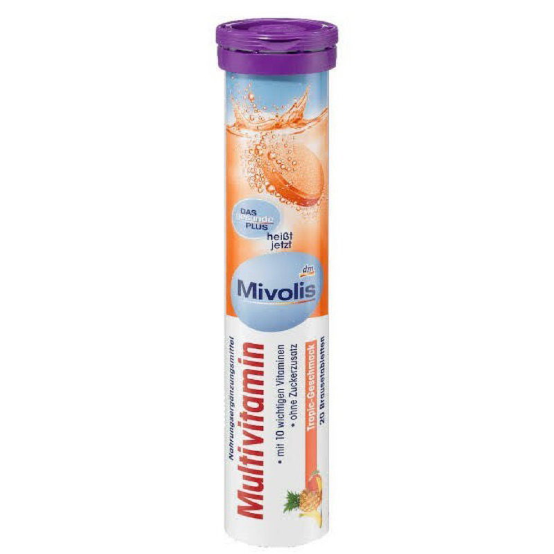 #พร้อมส่ง บินเอง ✈️Mivolis Multivitamins  และ vitamin c เม็ดฟู่ละลายน้ำ 240mg 20 Tabs