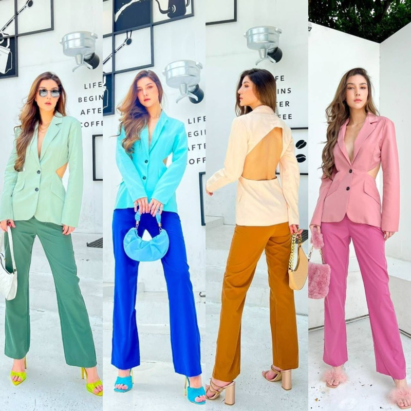 ชุดเซ็ทเบลเซอร์••Cozyy Business Look Set••