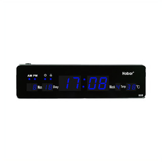 นาฬิกาดิจิตอล (HB808) 34x9x3cm นาฬิกา ตั้งโต๊ะ LED DIGITAL CLOCK นาฬิกาแขวน นาฬิกาตั้งโต๊ะ