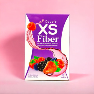 XS Double fiber ไฟเบอร์ มาดามดับเบิ้ล ช่วยขับถ่าย 1 กล่องมี 5 ซอง