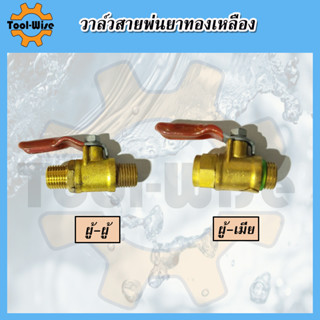 วาล์วพ่นยาทองเหลือง วาล์วทองเหลือง ขนาด1/4"(2หุน) ก๊อกพ่นยา เครื่องพ่นยา