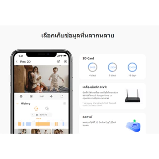 IMOU Rex 3D 5MP Wi-Fi Camera ครอบคลุม 355° สามารถพูดคุยได้สองทิศทางและSmart Tracking กล้องสำหรับภายใน