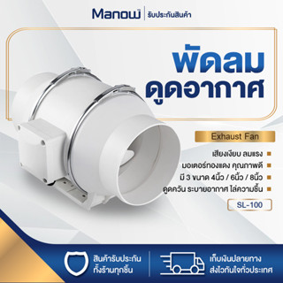 พัดลมดูดอากาศ พัดลมระบายอากาศ 4/6/8นิ้ว Exhaust Fan ตัวดูดควัน มอเตอร์ทองแดง เสียงเงียบ