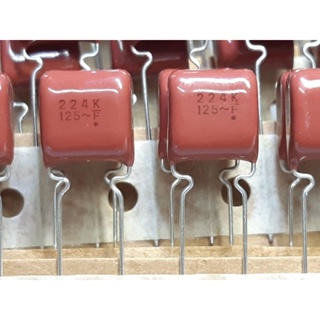 (ราคา4ตัว) Panasonic 0.22uf 224 220nf 125VAC Metallized Polyester Film Capacitor