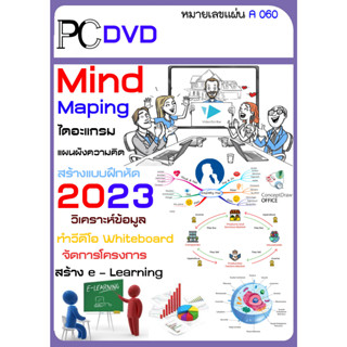 Mind Maping Flowchart แผนผังความคิด ไดอะแกรม จัดการโครงการ 2023 (A060)1DVD