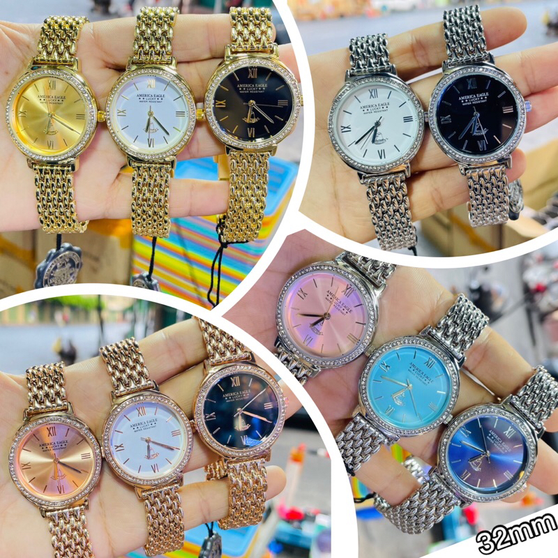 💥Amarica Eagle (ชื่อใหม่Grand Eagle) นาฬิกาแท้กันน้ำ