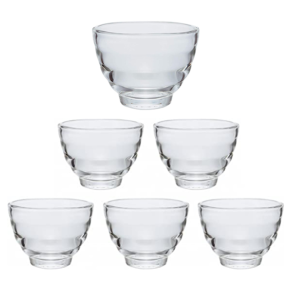 HARIO Heat-Resistant Glass Cups Microwave/ Oven Dishwasher Compatible 170ml Set of 2/ Set of 5