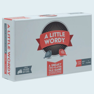 A Little Wordy by Exploding Kittens | A Clever Scramble Word Game of Tiles, Cards, and Clues | 2 Player Board Games