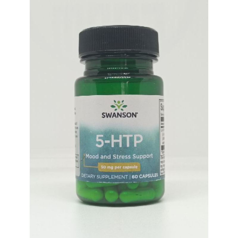 ลดความเครียด ลดความอยากอาหารและช่วยให้นอนหลับได้สนิท ( Swanson 5-HTP Extra Strength 50 mg  60 capsules )