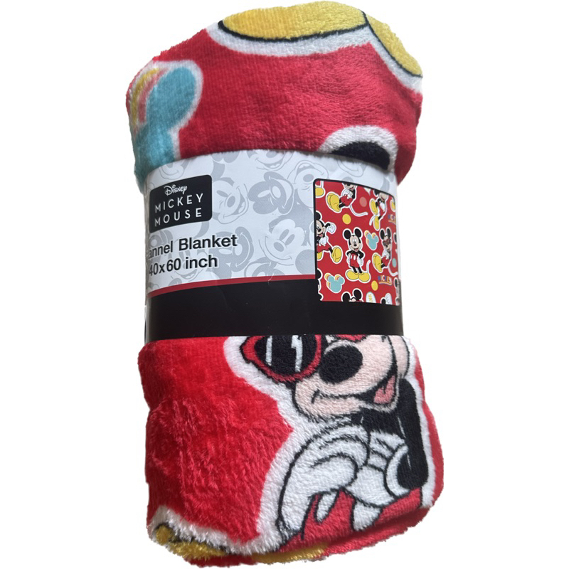 Momento ผ้าห่มเด็ก ผ้าห่มไปโรงเรียน 40x60นิ้ว ลาย Micky Mouse ลิขสิทธิ์แท้