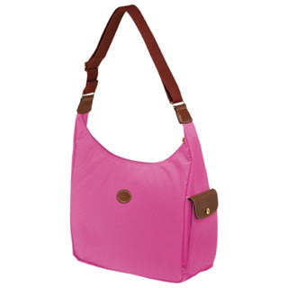 longchamp le pliage สะพายข้างสีชมพู