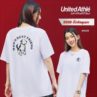 United Athle®  เสื้อยืดผู้หญิง  เสื้อยืดคอกลมแขนสั้น the dalmatian dog เสื้อยืดผ้าฝ้ายคู่รัก - สีขาว รุ่น #5508