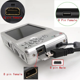 สายชาร์จกล้องดิจิตอล Sony Cybershot Dsc - W800 W810 W830 สำหรับรุ่นรูเล็ก 8 Pin