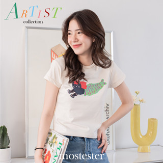 MOST  🐠🐟 เสื้อยืด Little Mermeow by mst | mst x  ratteera collaboration | Classic Cotton | Tee