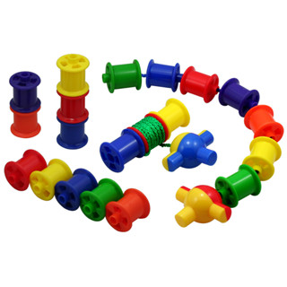 Bobbins 96pcs with 12 color laces in Small Stackable Container (F02)