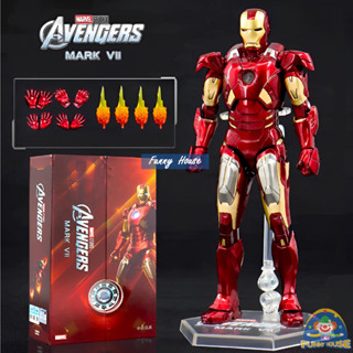 โมเดล ไอรอนแมน เวอร์ชั่น 2021 งานแซดดีทอย Model Iron Man Mark 7 PVC Figure ฟิกเกอร์พีวีซี สูง 18 ซม.