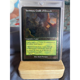 การ์ด MTG Yavimaya, Cradle of Growth Foil Etched Land Magic the gathering EDH รุ่น Modern Horizon MH2 สภาพ Nm