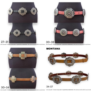 Conchos belt เข็มขัดวินเทจงานนอก หนังเเท้