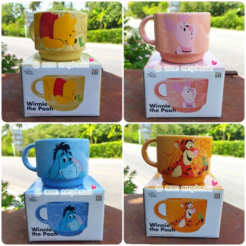 ♨️ #สามารถนำเข้าไมโครเวฟได้ #พรีเมี่ยม 7-eleven                                         🥤แก้วมัคสุดเลิฟ Winnie the Pooh🍯