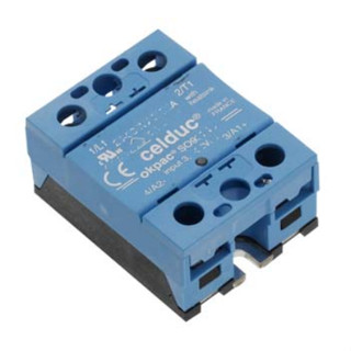 Solid state relay โซลิดสเตรีเลย์โมดูลยี่ห้อ Celduc ทนกระแส 50A (control DC relais 3.5-32VDC)