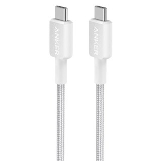 ANKER 322 USB-C to USB-C Cable (3ft Braided) 90cm White รุ่น AK396 สายชาร์จ (CEC-001303)