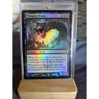 การ์ด MTG Massacre Wurm Foil Black Magic the Gathering EDH รุ่น MBS สภาพ Nm