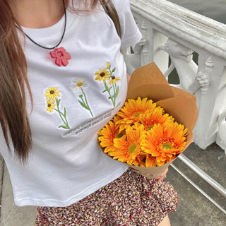 🌻FLOWERS BABY TEE( Sunflower-Daisy )