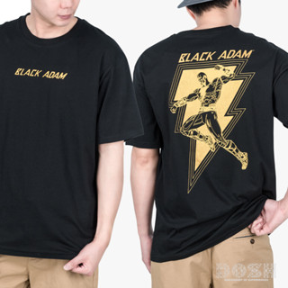 DOSH OVERSIZED SHORT SLEEVE T-SHIRTS BLACK ADAM เสื้อยืดโอเวอร์ไซส์ 9DAMT5005-BL