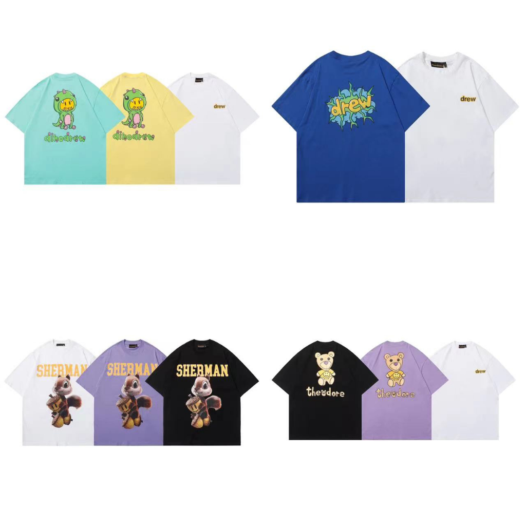 【Lemon】เสื้อยืด Drew House คุณภาพดี 23SS เกรดoriginal ใส่ได้ทั้งชายและหญิง